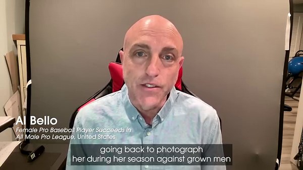 #MeetTheWinners 📸 Al Bello was awarded 1st Place in the Sport category in the Sony World Photography Awards 2023 for his series 'Female Pro Baseball Player Succeeds in All Male Pro League'. In this video, Bello and the 2023 Professional competition Judge Mariama Attah (Head of Exhibitions at Open Eye Gallery, Liverpool) discuss his inspiring series documenting Kelsie Whitmore, the first female professional baseball player to play in an all-male pro league. Learn more about the Sony World Photog