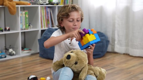 FRIENDLY CUDDLE Weighted Lap Blanket for Kids & Adults – Kids Weighted Blanket – ASD, Sensory Processing Weighted Stuffed Animals Dog Toy – Microwavable Weighted Lap Pad for Kids, 5 Lbs.