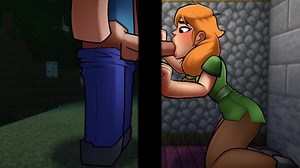 Minecraft Hentai Horny Craft - Partie 1 - Alex suce une grosse bite par LoveSkySan69