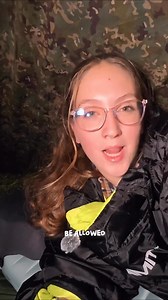 I put myself to the test, going wild camping, with only a tarp and a sleeping bag suit Full video on YouTube ~ Katie Roams #Hiking #camping #sleepingbagsuit #katieroams | Katie Roams