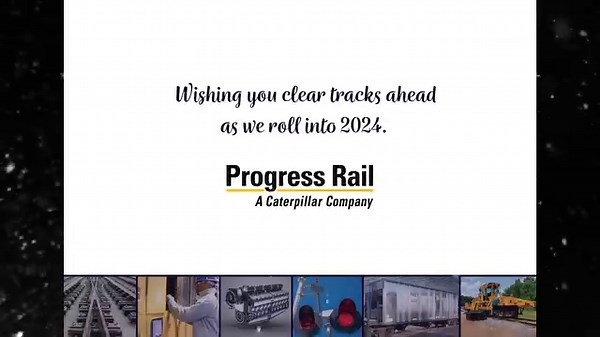 Wishing you clear tracks ahead as we roll into 2024! Fun Fact: Our EMD® Joule has the ability to power close to 11,000 Christmas trees on Christmas Day! #happyholidays | Progress Rail