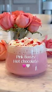 3.9K views · 2.2K reactions | Pink Boozy Hot Chocolate Perfect for a cozy night at home. 2 cups milk 6 ounces white chocolate chips 1/2 C Baileys Whisk together in a saucepan over low heat. Add a few drops of raspberry syrup or natural pink food gel. #pinkhotchocolate #boozyhotchocolate #pinkdrink #valentinesdrink #valentinecocktail #hotchocolate | Inspired Life and Home | Facebook