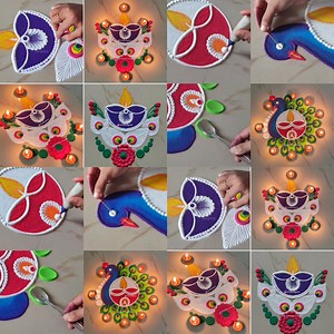 Simple Rangoli Designs for Festivals! | Indian Rangoli Art