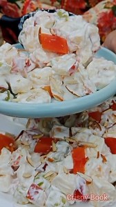 368K views · 4.8K reactions | Russian Salad Easy Recipe | Shadiyon Wala Russian Fruit Salad | Fruit Salad Recipe | Healthy Recipe #fblifestyle #russiansalad #HealthyRecipes #fruitchaat #crispybook | Crispy Book | Facebook