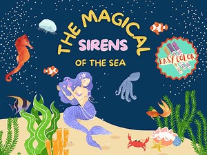 Mermaid Coloring Pages| Under the Sea| Coloring Sheets| Printable Coloring| Mermaid Coloring for Kids| Istant Download| Printable PDF - Etsy Canada