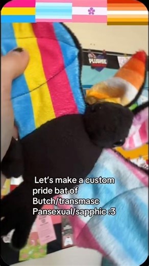 Yippee super cute pride bat combo for today featuring butch transmasc pansexual and sapphic #Pride