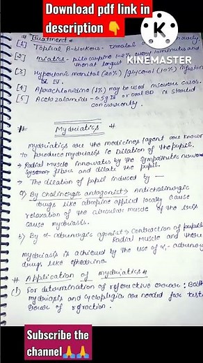 Glaucoma | Miotics | Mydriatics| Drugs Acting On The Eye| Pharmacology |