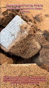 Mastering Sand Casting: Forging Custom Silver Geometric Shapes At Home