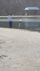 Scott Scarberry reeling in a fat flat. | Sky Lake