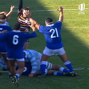 "That should be enough to get Western Samoa into the quarter-finals of the World Cup!" 🙌 Western Samoa seal the deal with a devastating two-try blitz against Argentina at #RWC1995! 🏉 | Rugby World Cup