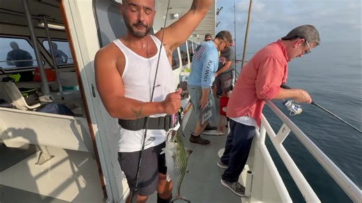 3.9K views · 68 reactions | WOW OH BABY FULL REPORT LATER Great action and weather continues! Friday is Sold Out Weather forecast GORGEOUS RIGHT THRU WEEKEND. BOOK ONLINE AS WE ARE FILLING UP! www.njqueenmary.com | Queen Mary Party Fishing Boat and Charters | Facebook