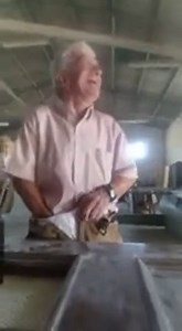 old guy showing his huge cock