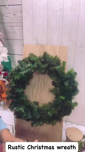 #rusticfarmhouse #christmaswreath who is ready to decorate? #tophat is available | Nadia's Crafty Corner