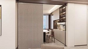 Folding Room Divider Curtain – Lightweight Draping Bedroom Privacy Curtain, Window and Bed Separator with Hooks and Tie-Back (Cream Color, W98*H95inch)