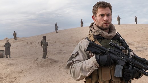After Setember 11, they were the first Special Forces team deployed to Afghanistan to take down the Taliban. Chris Hemsworth stars in 12 Strong. Now on Netflix. | Netflix