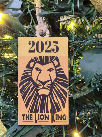 Personalized Broadway Ornament, the Lion King, Custom Theater Gift - Etsy