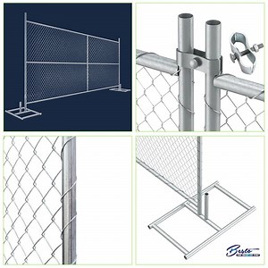 [Hot Item] High Strength Galvanized Material Temporary Chain Link Fence Durable Withstand Harsh Weather
