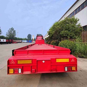 Video -Heavy Load Row Line Axle Heavy Duty Truck Towing Lowbed Trailer with Multi Axle
