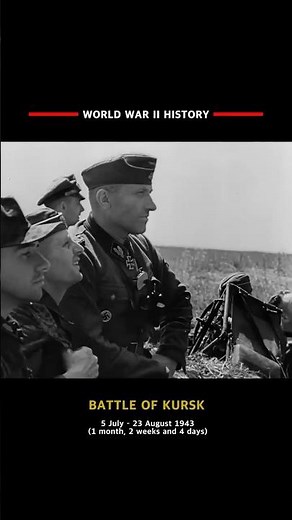 Battle of Kursk, a major Eastern Front battle between Nazi Germany and the Soviet Union World War II