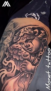 Angel estilo chicano 🔥🔥🔥💯 | Monet tattoo and body piercing