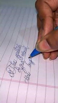 Calligraphy writing with normal ball point pen