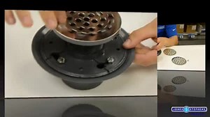 JONES STEPHENS 2 in. x 3 in. PVC Shower Drain/Floor Drain with 4 in. Stainless Steel Round Strainer-Fits Over 2 in. Sch. 40 DWV Pipe D50001