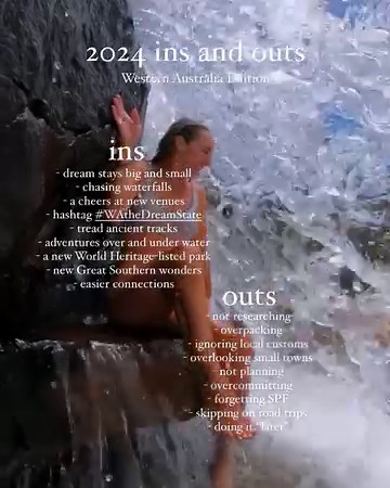 2024 is cascading in, so share your travel ins and outs for the year via the comments below! The more you explore #WAtheDreamState, the greater the splash of adventure! Sneak a peek behind the cascade curtains at the summit pool of Kings Cascades in Prince Regent National Park on a cruise with Kimberley Quest - because chasing waterfalls is how we roll. Get dreaming: https://bit.ly/42cDhW9 📸: @_ryanchatfield/IG in #WAtheDreamState Australia's North West [ID] A woman sitting on a rock ledge behi