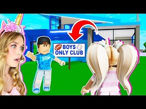 WE SNEAKED INTO A BOYS ONLY CLUB IN BROOKHAVEN! (ROBLOX)