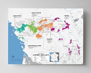 Loire Valley Wine Regions Map