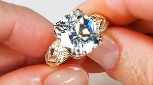 White Zircon Ring at 8.53 carats by Kat Florence. Visit https://katflorence.com/ to see the full collection. Please contact one of our jewelry concierges at contact@katflorence.com for any piece details. | KAT FLORENCE