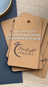 3 reasons I love my custom logo stamp for branded packaging: ✨ Professional Touch – My packaging instantly looks polished and on-brand. It’s the perfect way to showcase my logo and make my products feel extra special when they arrive. ✨ Saves Time – No more spending hours hand-writing addresses or labels! With my custom stamp, I can quickly and easily add my logo to packaging, paperwork, and more. ✨ Super Versatile – Whether it’s for product packaging, invoices, or envelopes, this stamp is my go