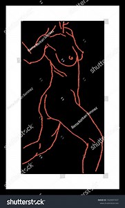 Human Sketch Drawing Vector Poster Living Stock Vector (Royalty Free) 1820097437 | Shutterstock