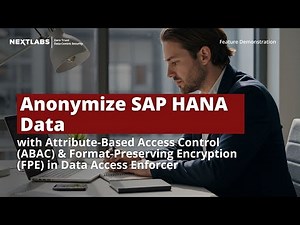 Anonymize SAP HANA Data using ABAC and FPE in Data Access Enforcer (DAE) for SAP