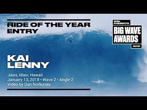 Kai Lenny at Nazare (Wave 2, Angle 2) - 2019 Ride of the Year Entry - WSL Big Wave Awards