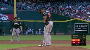 Elieser Hernandez Ball to Daniel Descalso