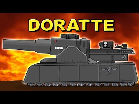 “The birth of the monster DORATTE” - Cartoons about tanks