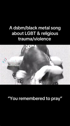 Religious trauma & lgbt #blackmetal #dbsm #metalhead #lgbtcommunity #gayrights #wlw #metalmusicvideo