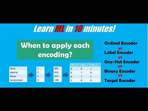 When to apply each categorical encoders? Practical examples