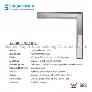 [Hot Item] Stainless Steel Shower Drain Grate with Waste Trap