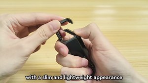 Smart Key Finder, Works with Apple Find My, 120dB Loud Key Tracker with Locator Sound, Heavy Duty Key Ring for Men, Replaceable Battery Keychain Accessories, Black