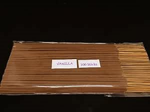 Vanilla Incense Sticks (100 sticks) - 100% Natural Incense Sticks - Christmas Incense Sticks - Traditional Indian Incense (No Damaged Sticks Hand Sorted Packet)