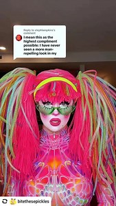 @bitethesepickles and i take it as the highest compliment possible 💗🫶🏻 #dragqueen #dragmakeup #wlw #lgbtq | Pittsburgh Lesbian Correspondents
