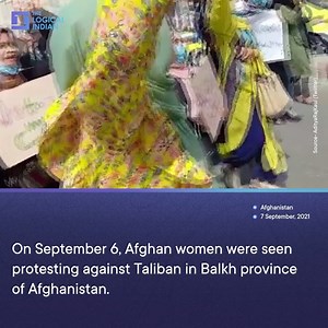 110K views · 1.3K reactions | On September 6, #Afghan women were seen protesting against #Taliban in #Balkh province of #Afghanistan. The protesting women were demanding education, employment apart from other fundamental rights. | The Logical Indian | Facebook