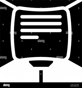 teleprompter electronic equipment glyph icon vector illustration Stock Vector Image & Art - Alamy