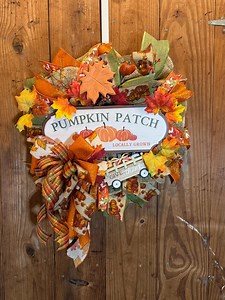 Pumpkin Patch Pancake Wreath - Etsy