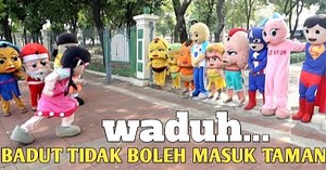1K views | Badut badut jadi pagar taman!! Tabrak barisan badut | Aku Anak Indonesia | Facebook