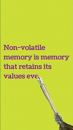 Non volatile memory