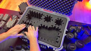 Eylar 22" Carry-On Roller Hard Case With Ragar Reconfigurable & Reusable XP Crosslink Foam, Waterproof, Shockproof For Equipment, Drones And Cameras, TSA Standard (2 Ragar Layers) (Orange)