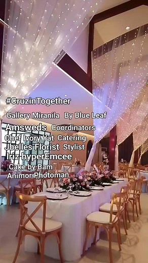 Wedding of Aron Zeñarosa Cruz and Gemmalyn Gaddi Cruz Thank you for trusting us #beautifulweddingvenue #successful #INCwedding #CRUZinTogether #amswedscouple | AmsWeds Coordinator