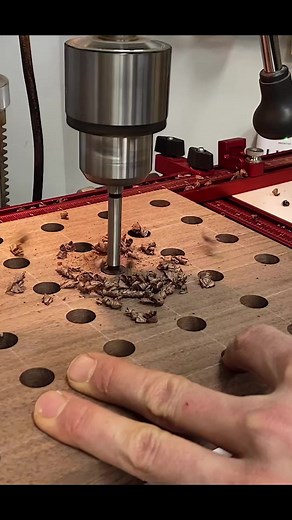 Custom router bit holder 🤓. #shoporganization #organization #organizationideas #routerbits #walnut #garageworkshop #shopsounds #kjsawdust #woodworking #woodworkingcommunity #woodworker | KeithJohnson_CustomWoodworking